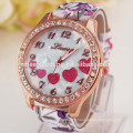 Heart to heart diamond big dial ladies watches